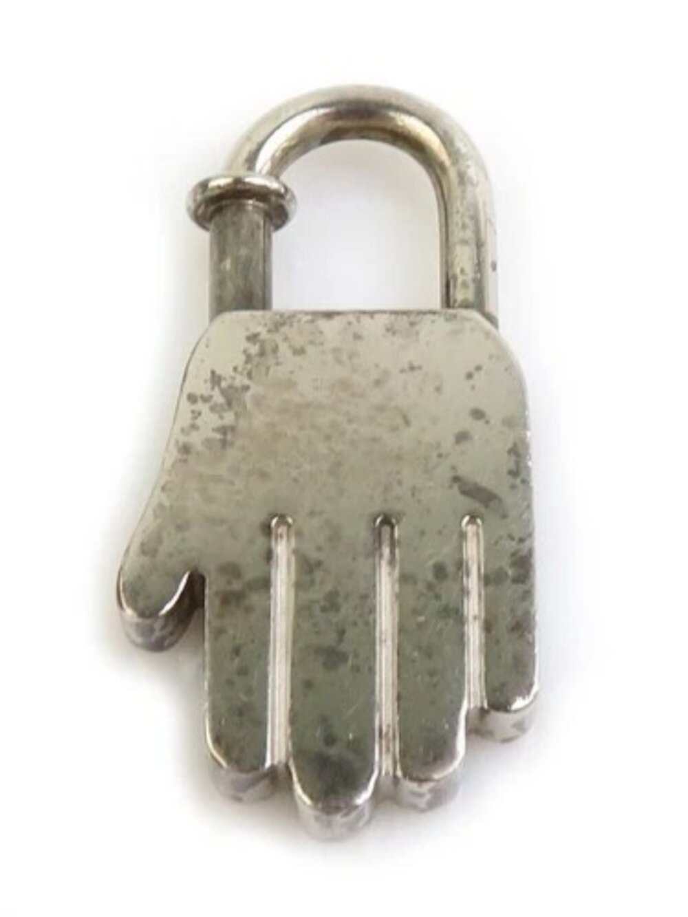Auth HERMES 2002 ANNEE DE LA MAIN Cadena Charm Silver Metal - e61578 - Picture 2 of 8